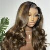 Élan wave – 18” | 300g | 6x6 HD Closure | side part | Layered   Color- Highlight